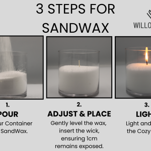 3 STEPS FOR SANDWAX