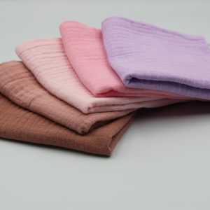 5-Pack Muslin Cloth Washcloths – Soft & Gentle Care for Girls