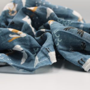 Muslin Cloth Baby Blanket / Swaddle Forest Animals