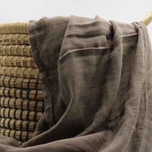 Muslin Cloth Baby Blanket Swaddle Dark Brown