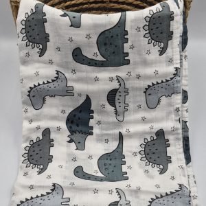Soft cotton muslin baby blanket for newborns