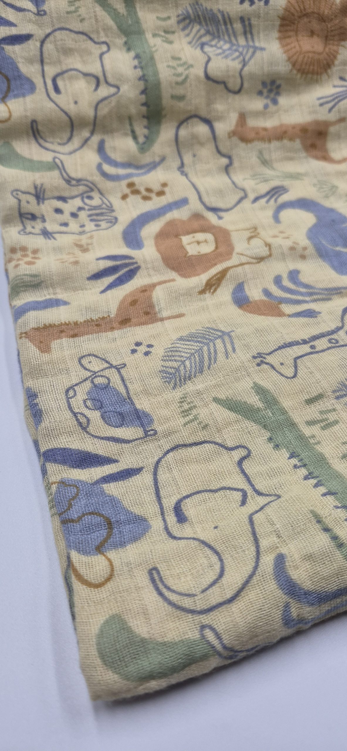 Cotton Muslin Baby Blanket Wildlife - Image 3
