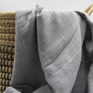 Muslin Cloth Baby Blanket / Swaddle Grey