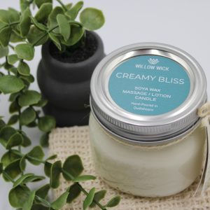 Creamy Bliss Massage Lotion and Candle