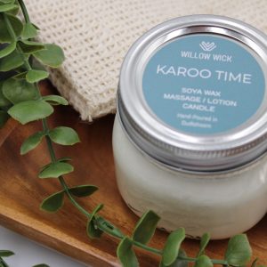 Karoo Time Massage Lotion and Candle