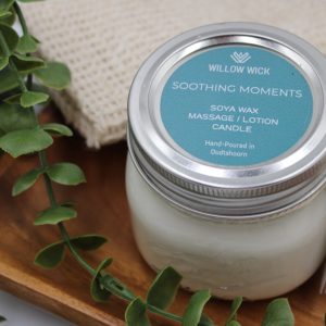 Soothing Moments Massage Lotion and Candle