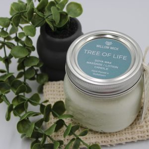 Tree of Life Massage Lotion and Candle