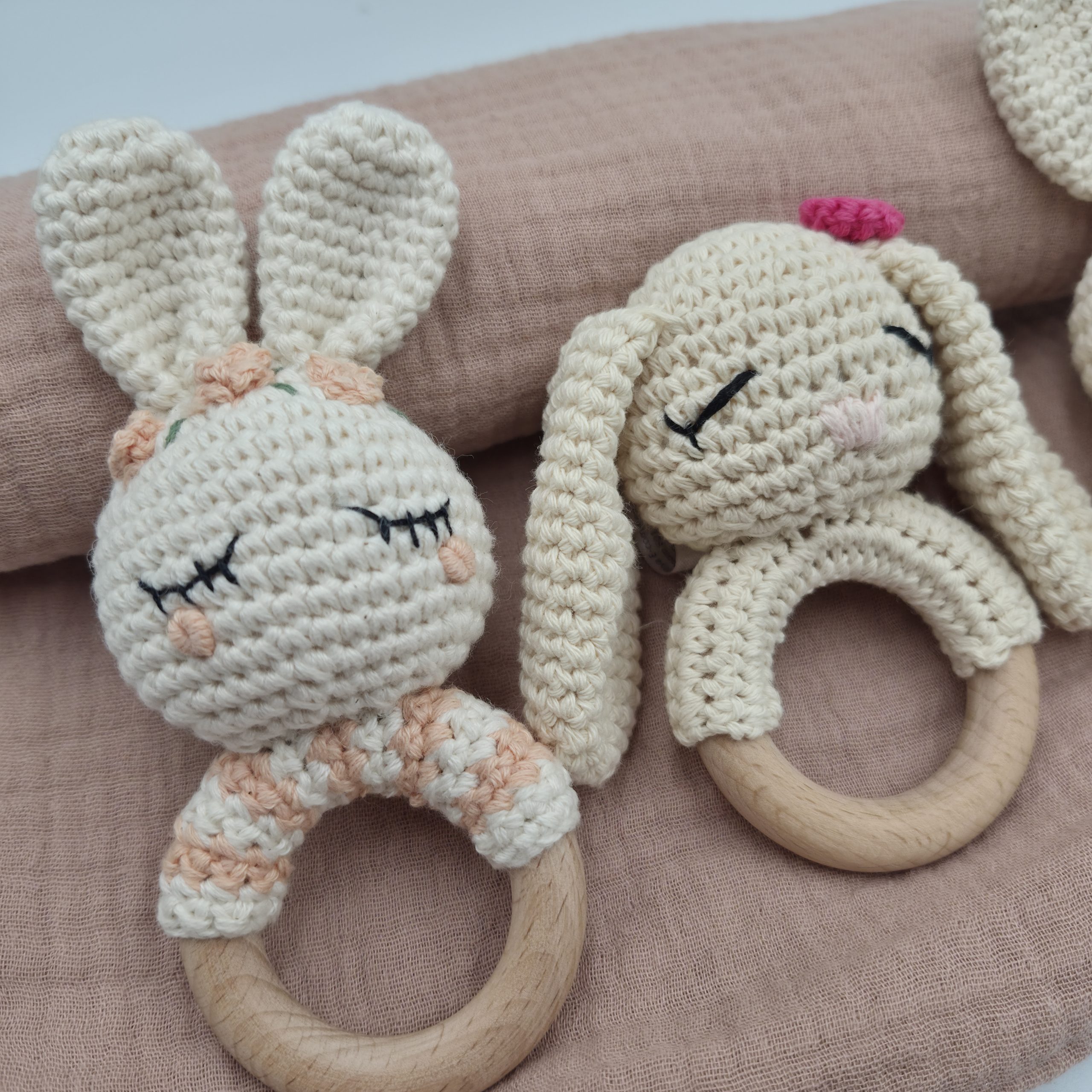 Crochet Bunny Rattle - Image 3